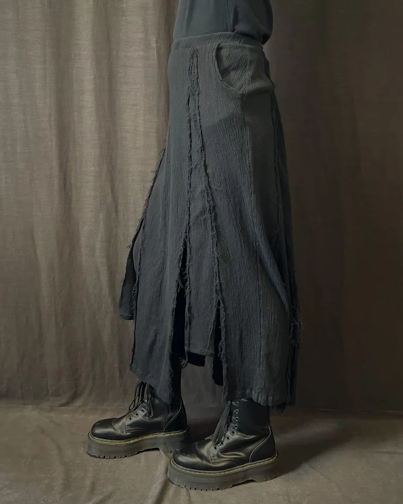 XL-4XL | Jupe Destroyed Witch | Upcycling, vêtement gothique fait main