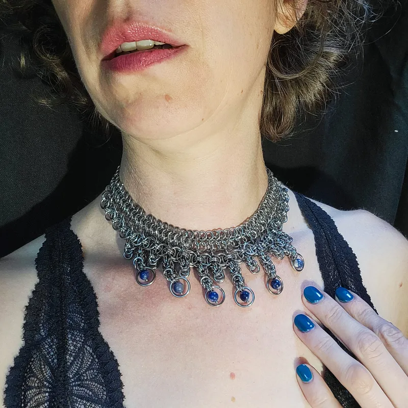 Chokers chainmail et ras-de-cou en cotte de maille faits main