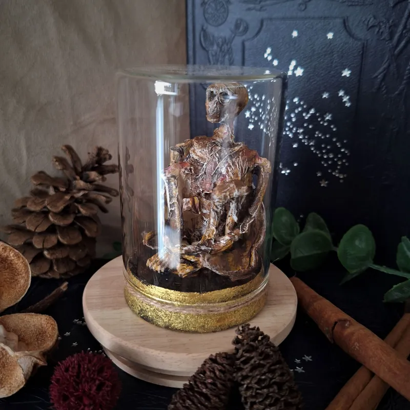 Fée momifiée, handmade gothic home decor