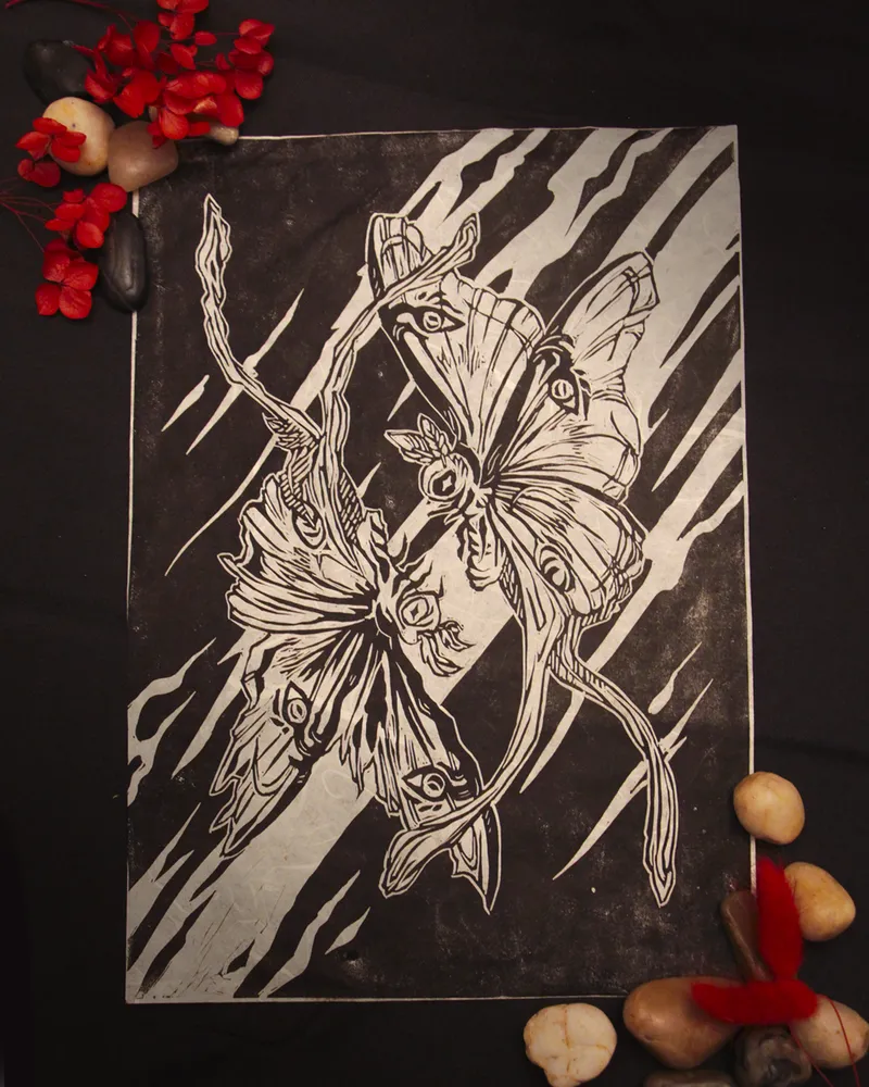 LINOGRAVURE / « Hexis »