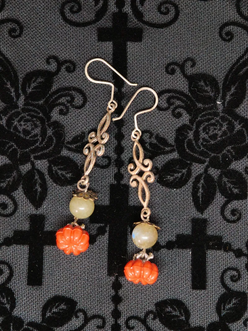 Boucles d'oreilles, bijou gothique fait main