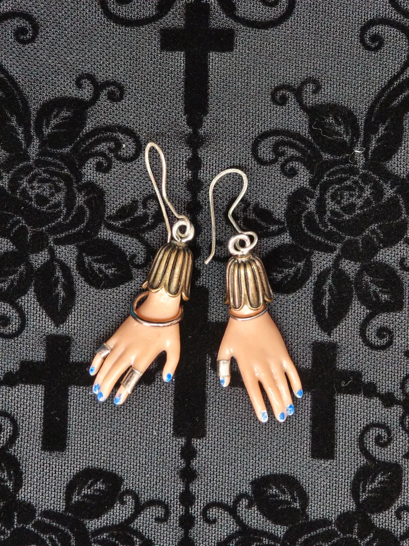 Boucles d'oreilles, bijou gothique fait main