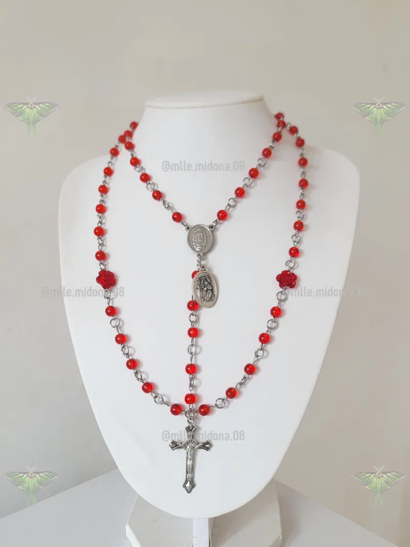 Chapelet personnalisé a l'effigie de Sainte Rita de Cascia