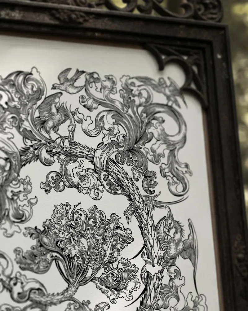 Illustration gravure « Strix Silvestris » — 3