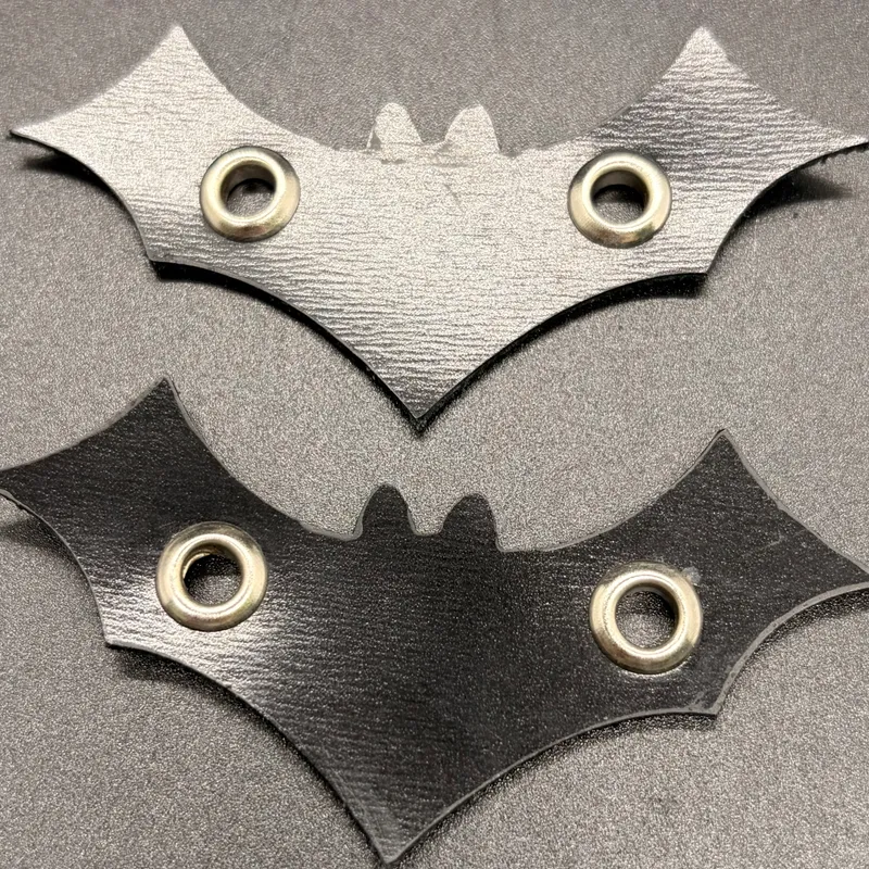 Mini chauve-souris décoratives pour lacets de chaussures, accessoire gothique fait main (2)