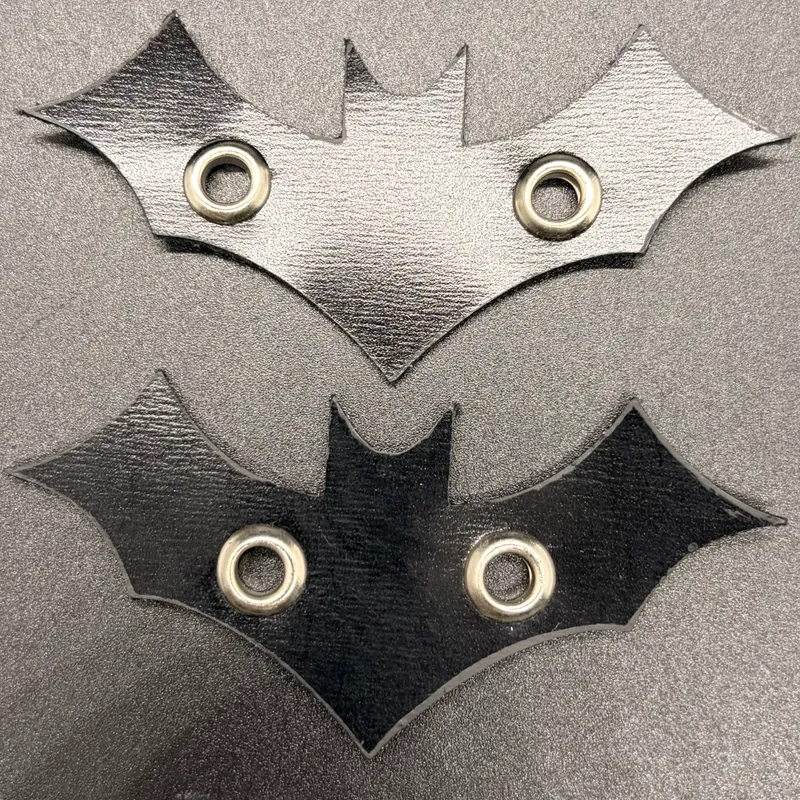Mini chauve-souris décoratives pour lacets de chaussures, accessoire gothique fait main (2)