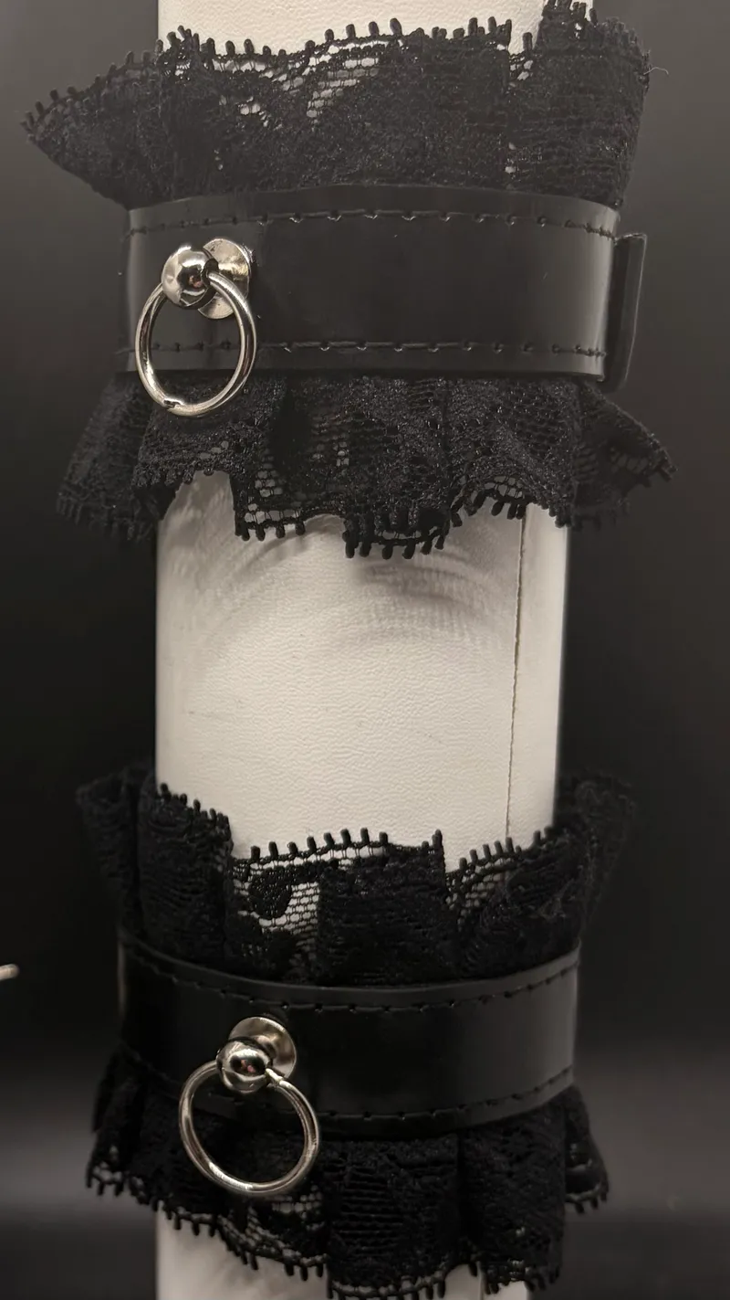 Lace Leather Bracelet | Spiked Bracelet
