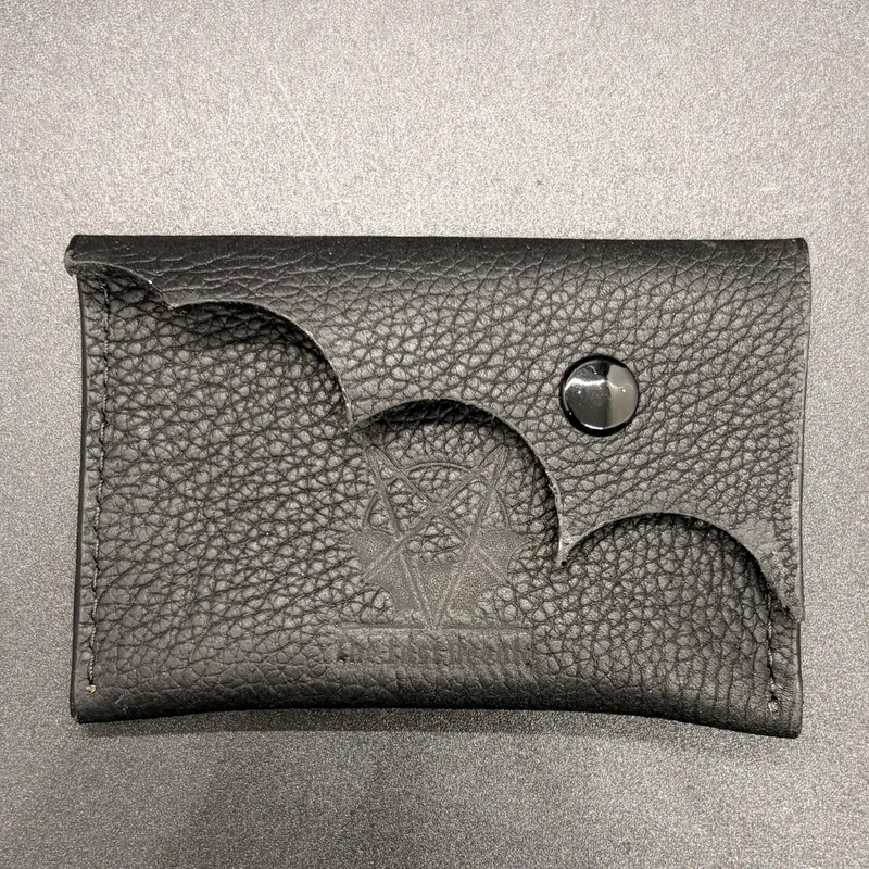 Porte-monnaie Chauve-Souris en Cuir, accessoire gothique fait main