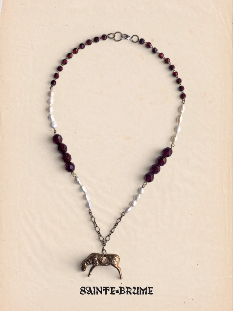 Cordeiro - un bijou aux airs d'amulette, handmade gothic jewelry (3)