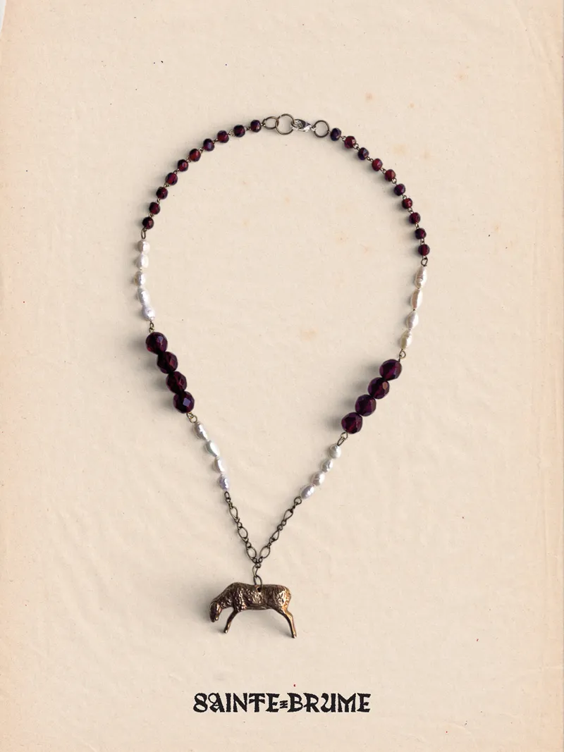 Cordeiro - un bijou aux airs d'amulette, handmade gothic jewelry (2)