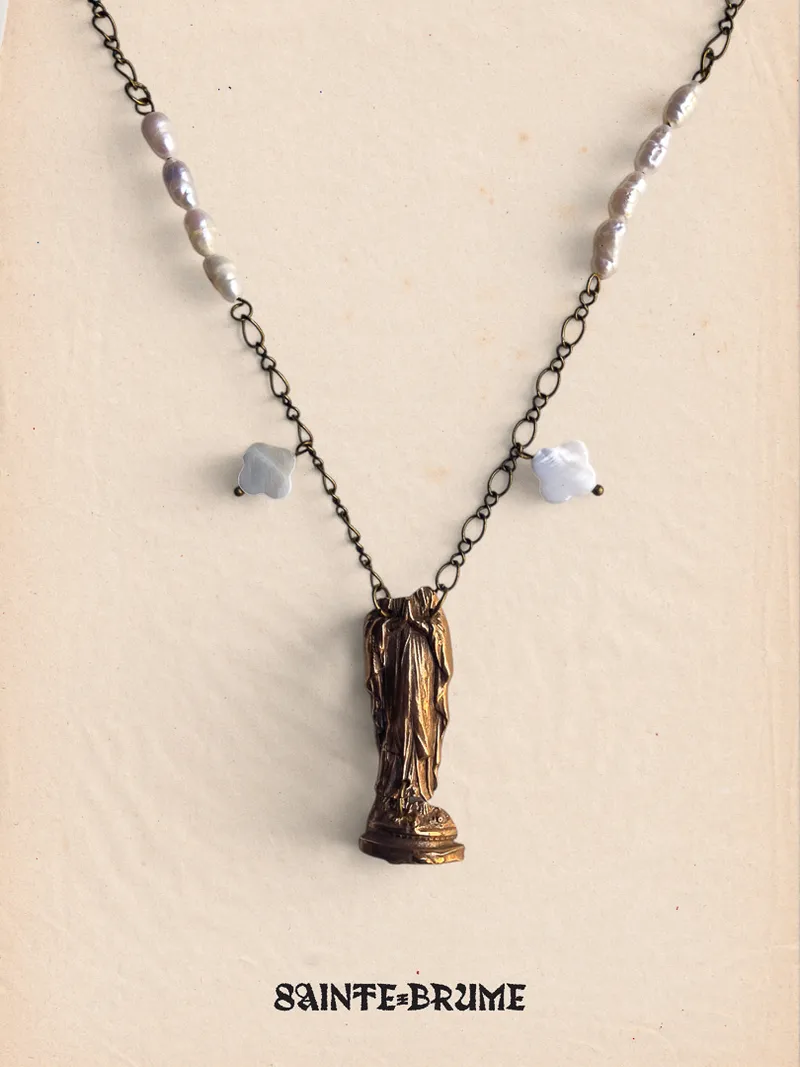 Teresa idole de Bronze - Inspiration Ex-Voto, handmade gothic jewelry (2)
