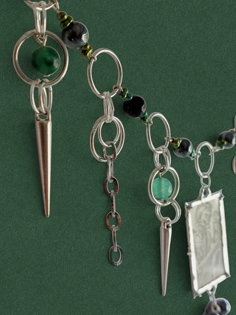Memento Mori - Une image ancienne, recomposée en bijou., handmade gothic jewelry (3)