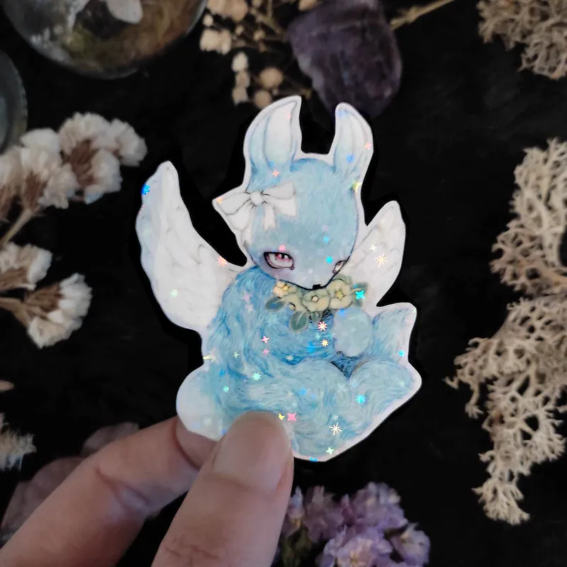 Sticker ~ Lapin ange