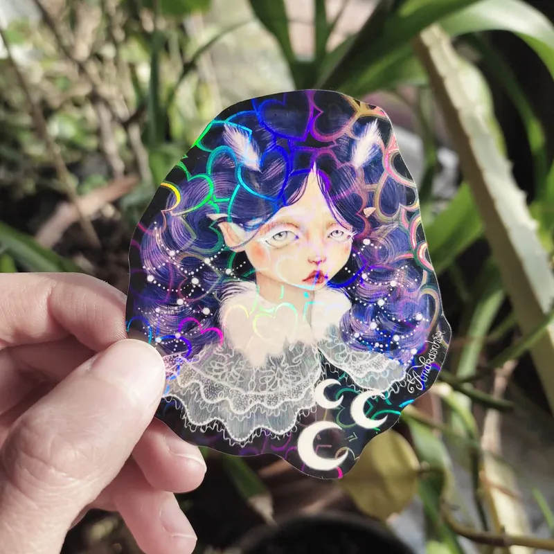 Sticker ~ Poupée papillon de nuit