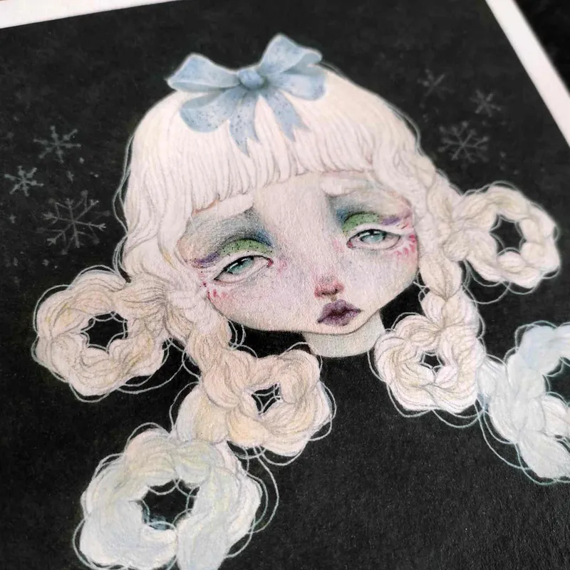 Print ~ Poupée enneigée — 2