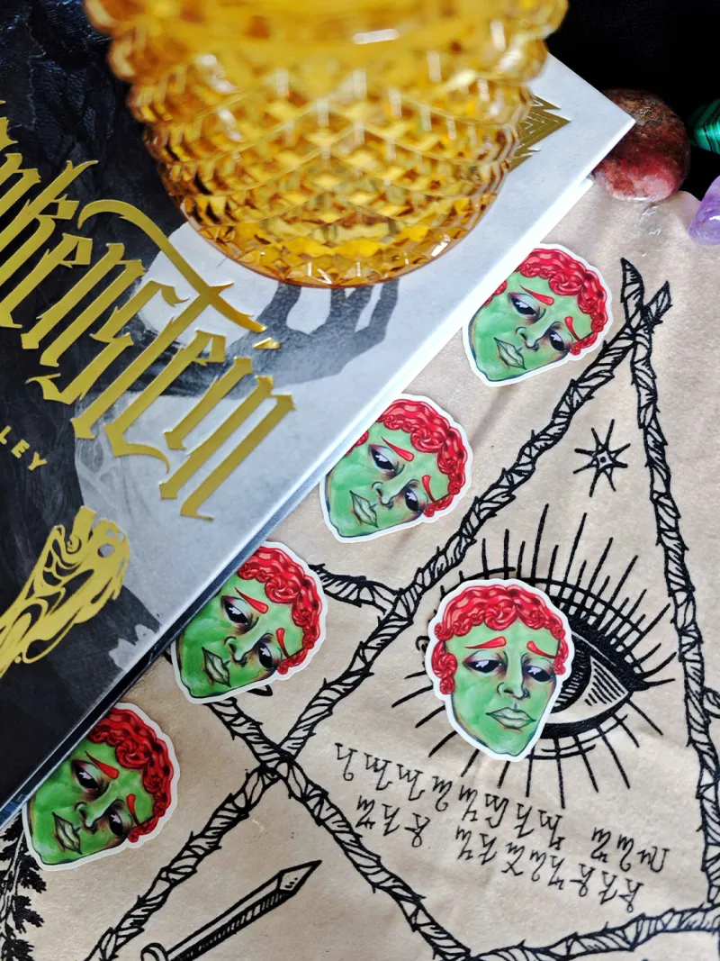 Sticker Zombi Boy, art gothique original (2)