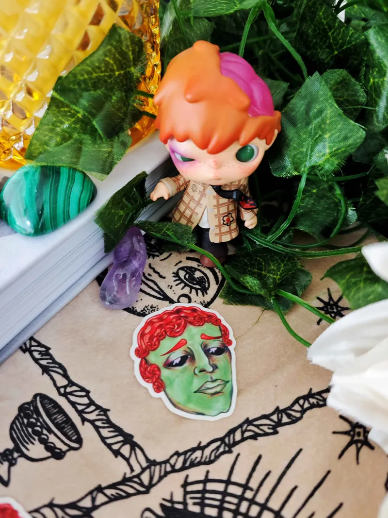 Sticker Zombi Boy, art gothique original (3)