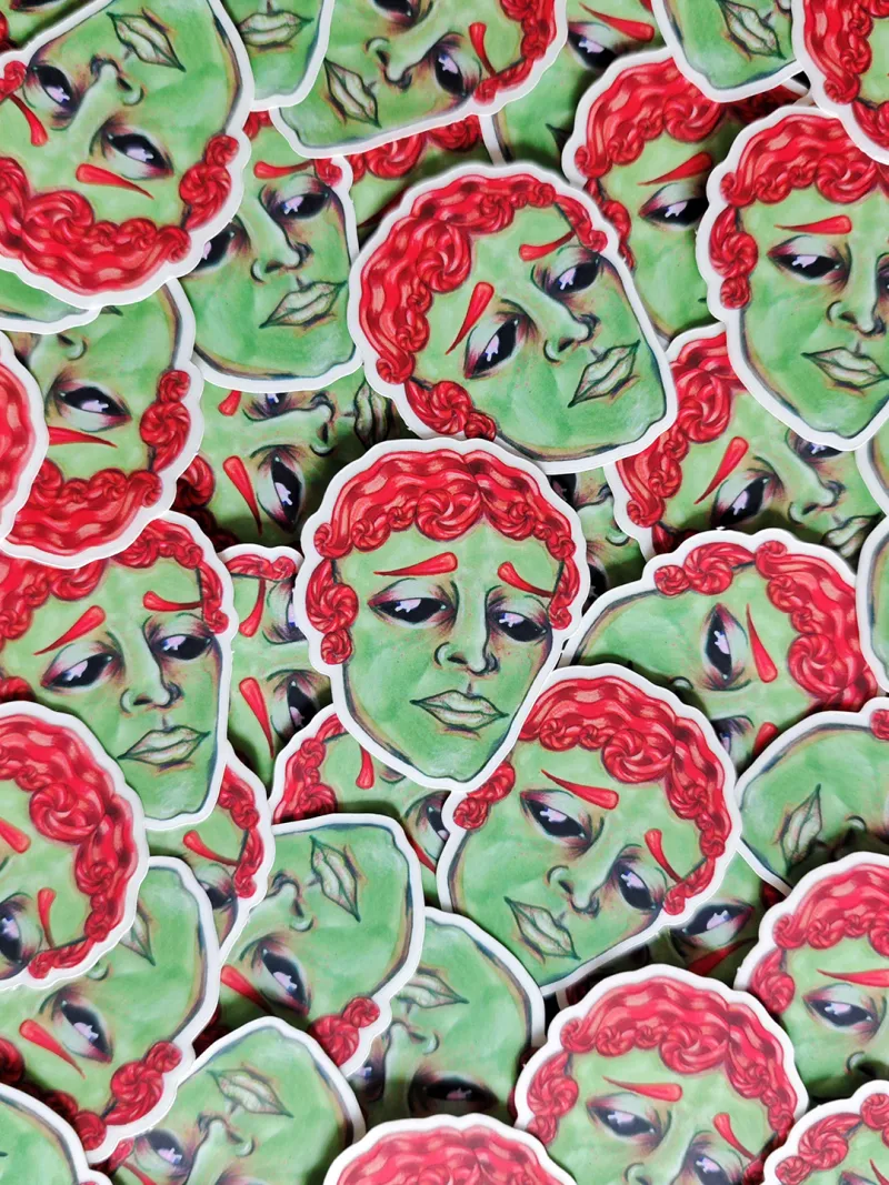 Sticker Zombi Boy, art gothique original