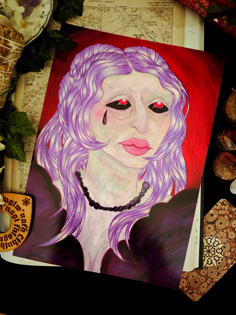Lavinia Whateley (L'Abomination de Dunwich) - A4, art gothique original