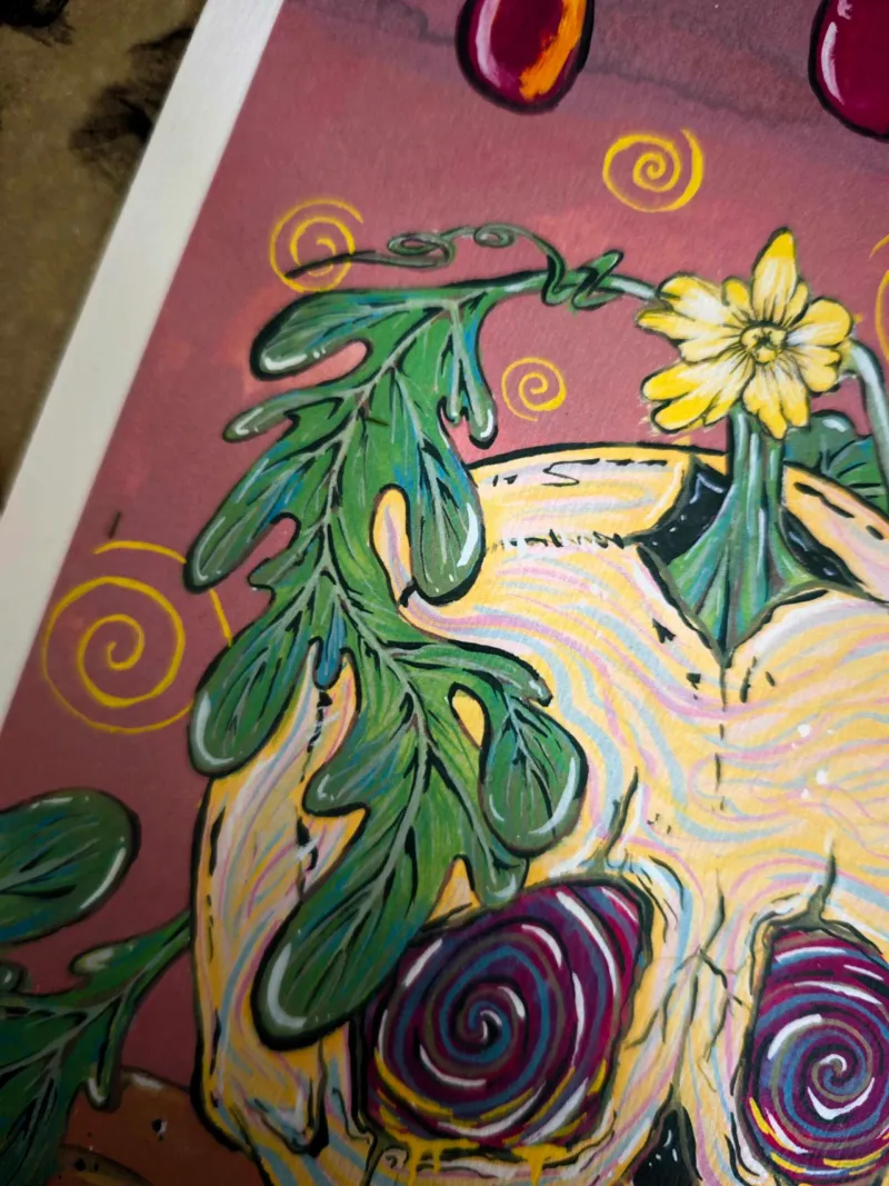 Rituel du Crâne, art gothique original (3)