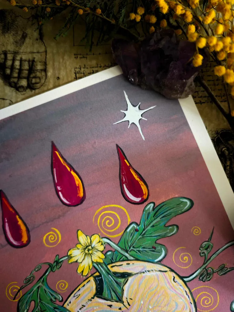 Rituel du Crâne, art gothique original (2)