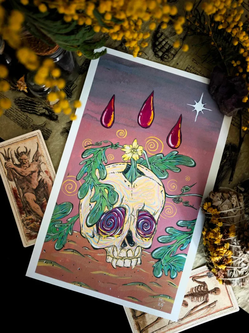 Rituel du Crâne, art gothique original