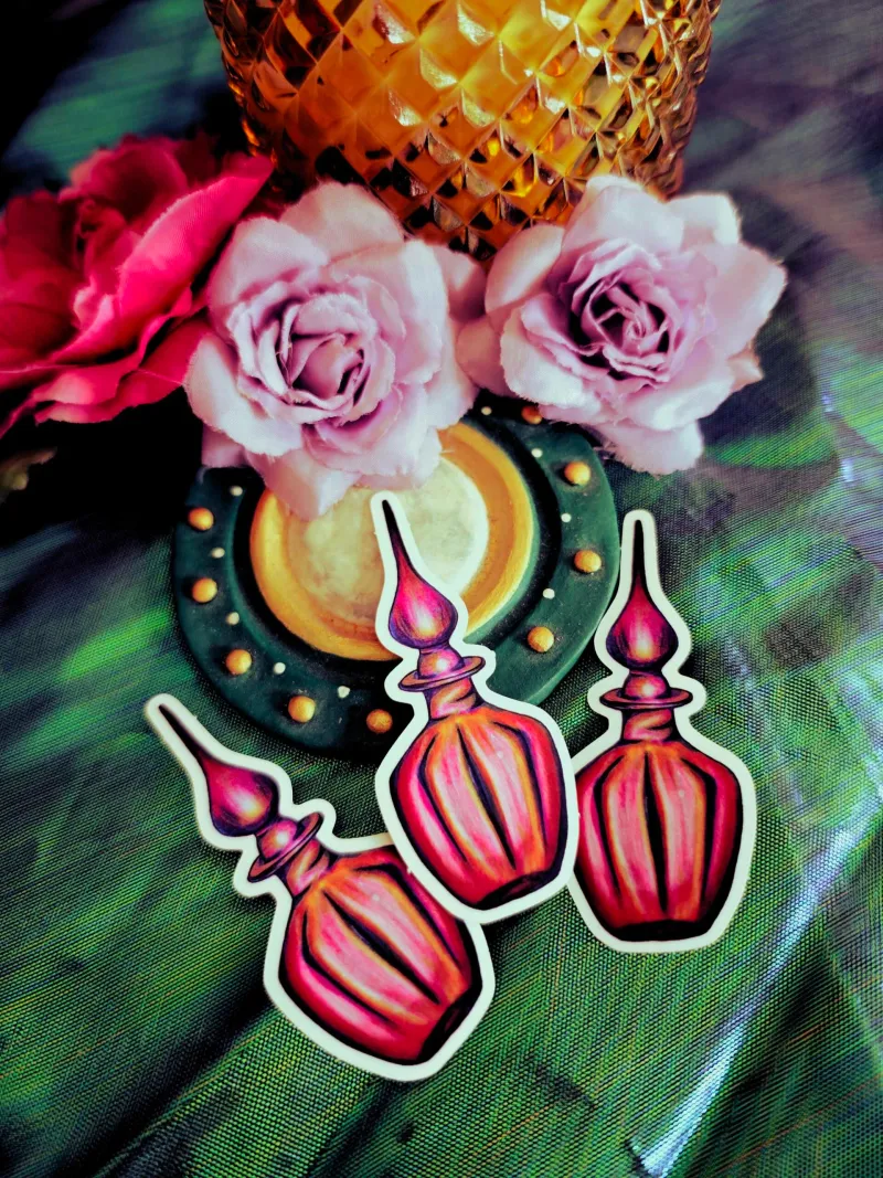 Sticker Fiole d'Aube, art gothique original (2)