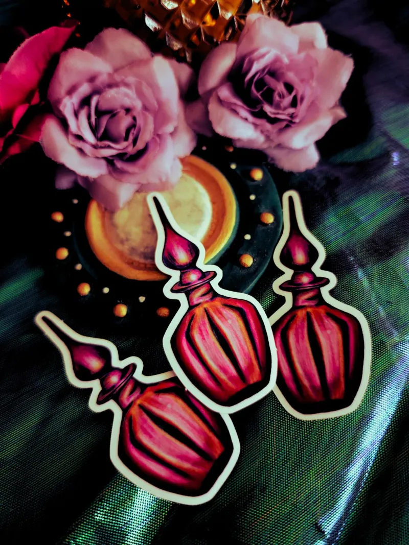Sticker Fiole d'Aube, art gothique original (3)