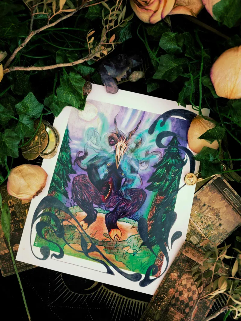 Shub-Niggurath : The Mother of the Forest (L'Abomination de Dunwich), art gothique original