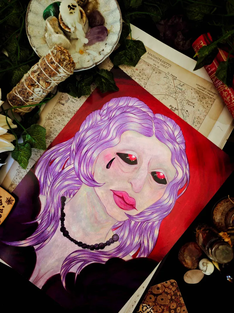 Lavinia Whateley (L'Abomination de Dunwich) - A5, art gothique original