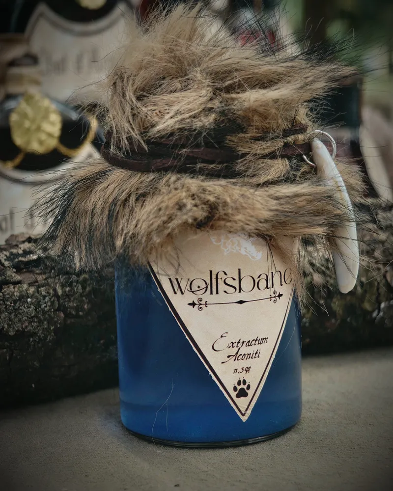 Potion décorative - Wolfsbane, décoration gothique faite main (3)