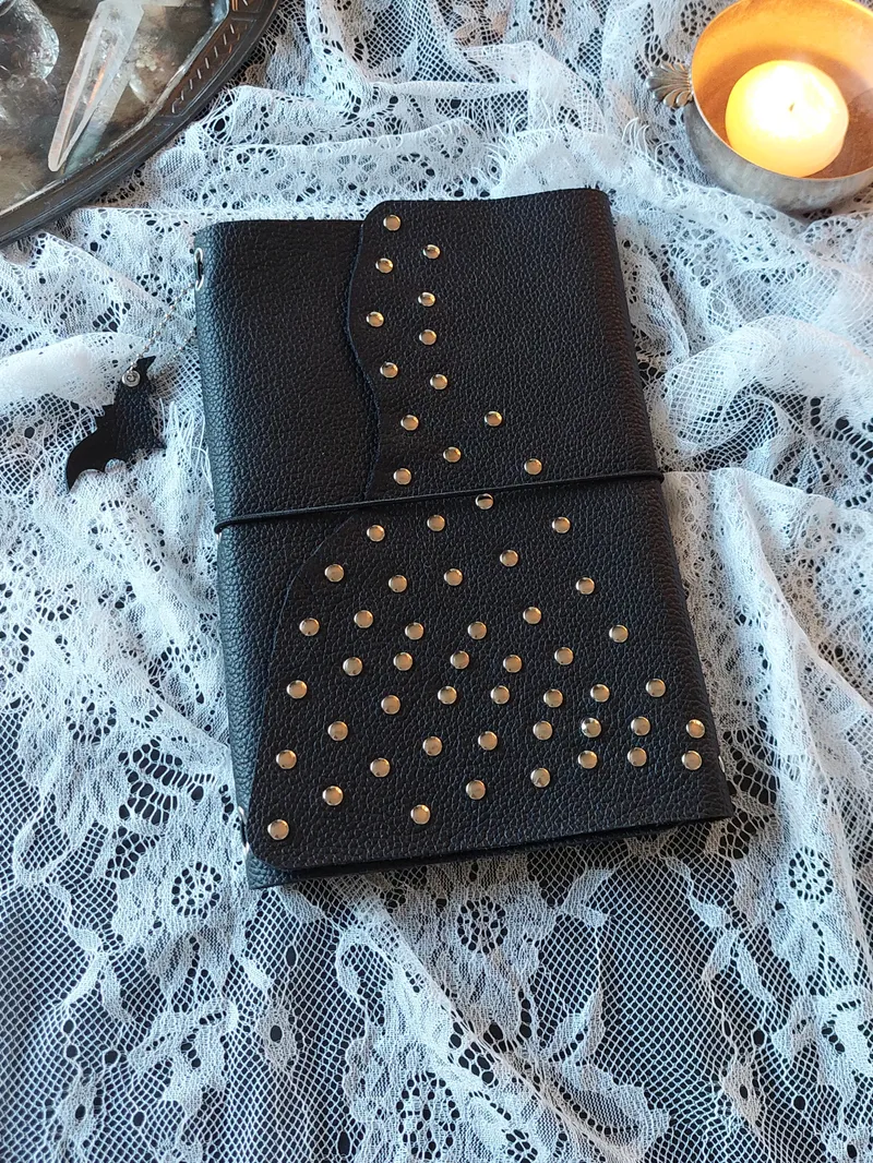 Journal asymétrique en cuir A5