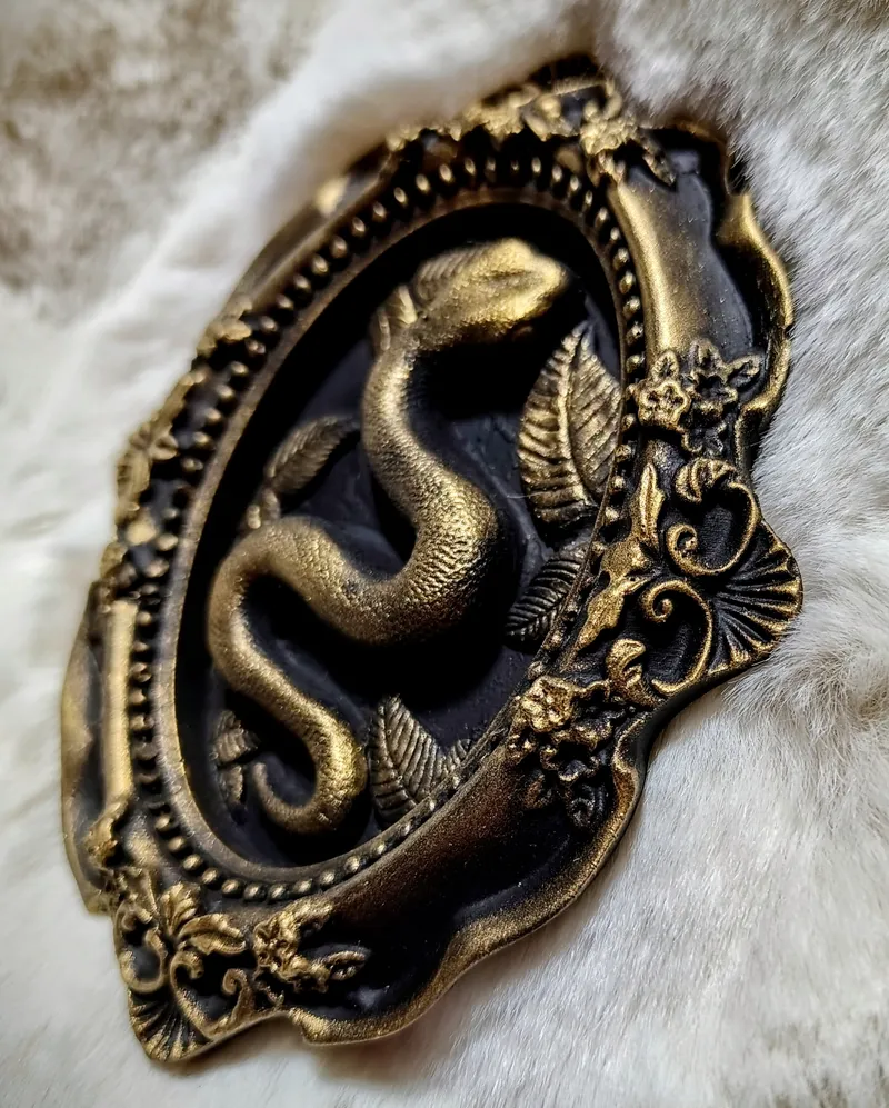 Cadre Serpent d'ombre et d'Or — 2