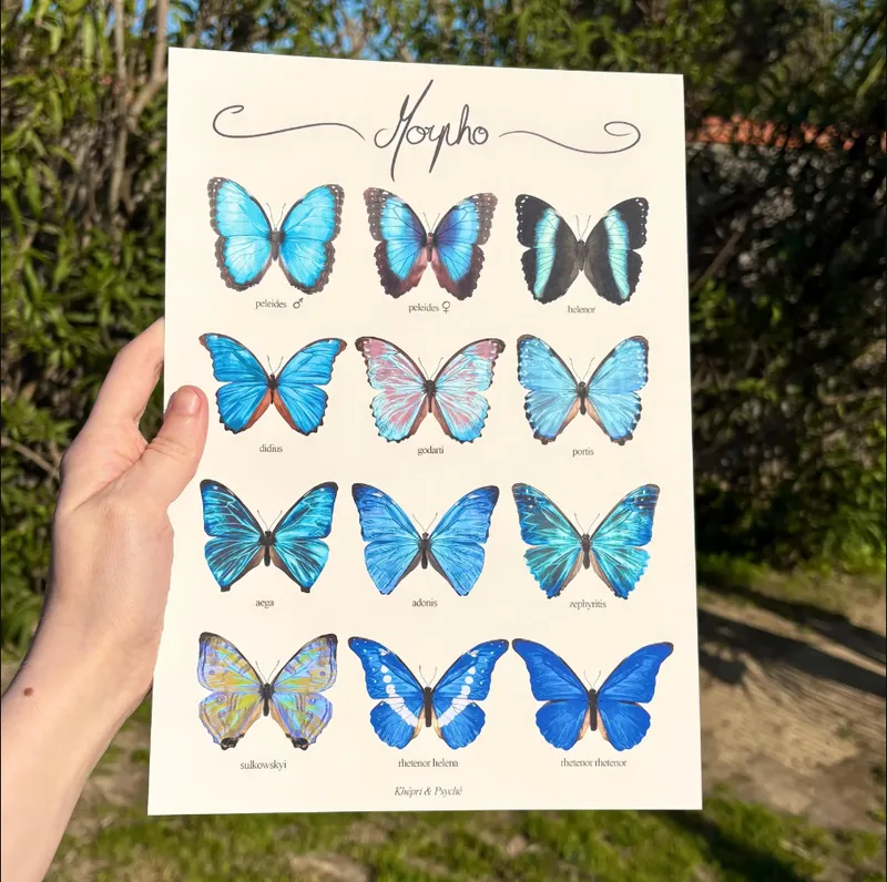 Impression Morpho A4, original gothic art