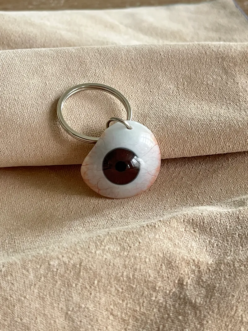 Porte clé oeil - prothèse oculaire, handmade gothic accessory (2)