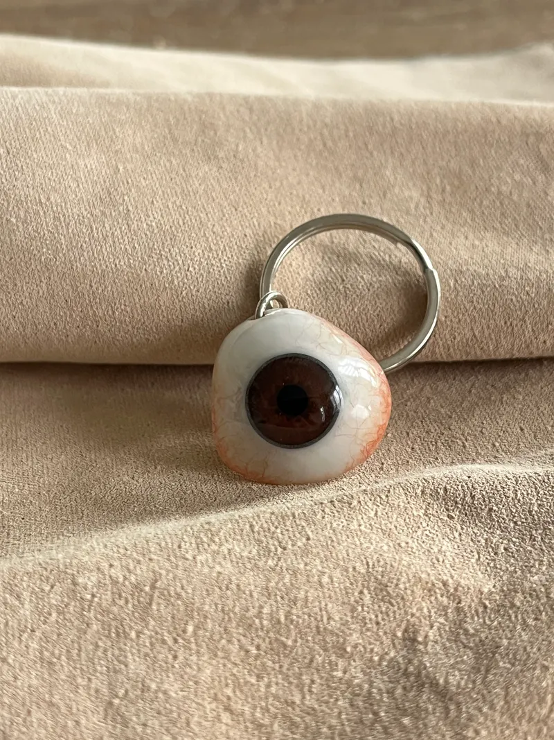 Porte clé oeil - prothèse oculaire, handmade gothic accessory (2)