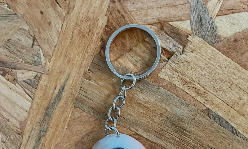 Porte clé oeil - prothèse oculaire, handmade gothic accessory (2)