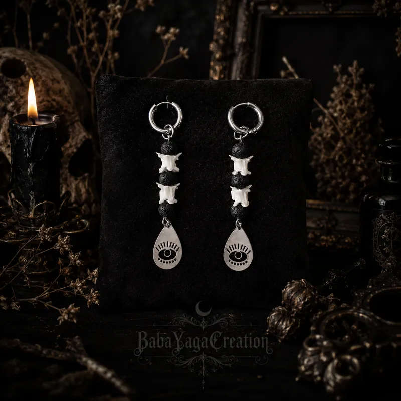 Boucles d'oreilles "l'oracle" 