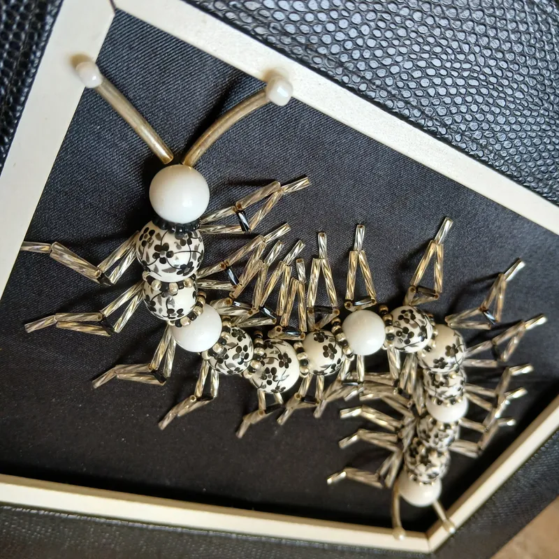 Flower scolopendra, handmade gothic home decor