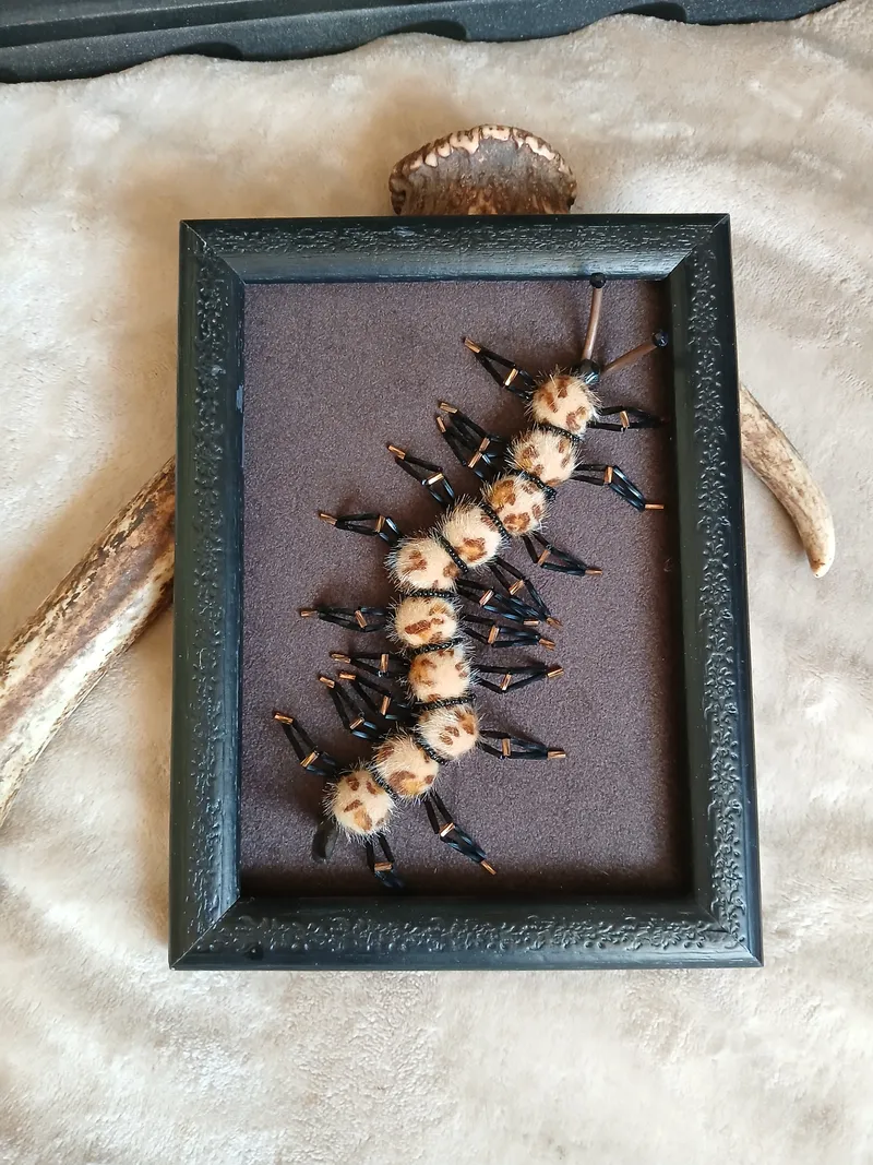 Scolopendre léopard, handmade gothic home decor