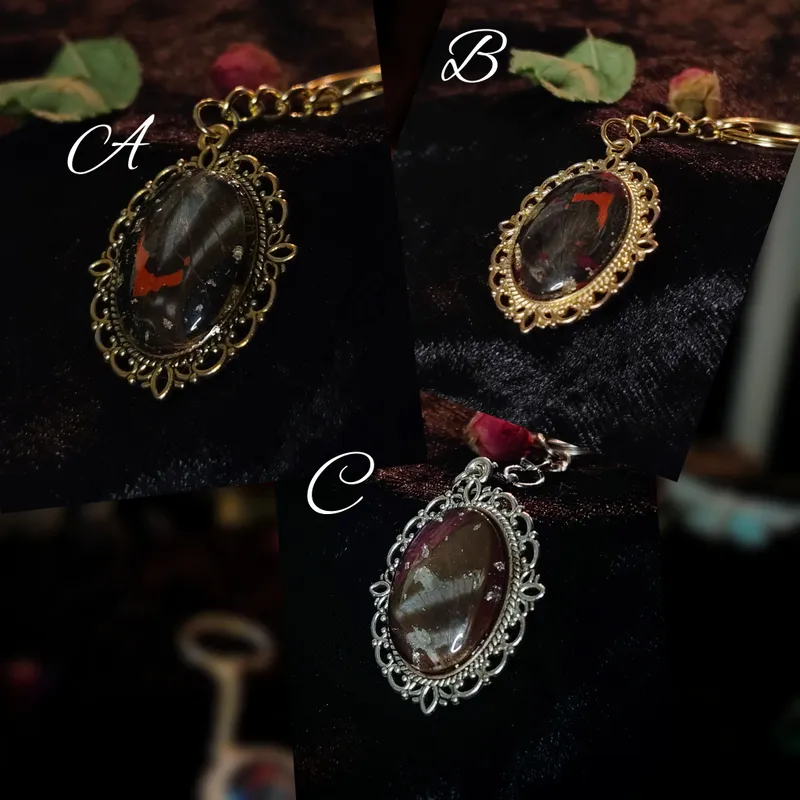 Porte clefs Periander Rethus, accessoire gothique fait main (2)