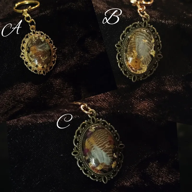Porte-clef, accessoire gothique fait main (2)