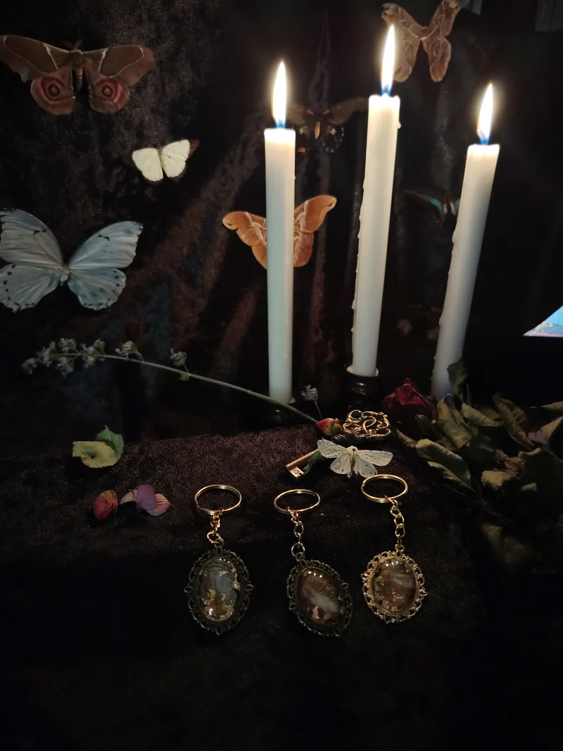 Porte-clef, accessoire gothique fait main