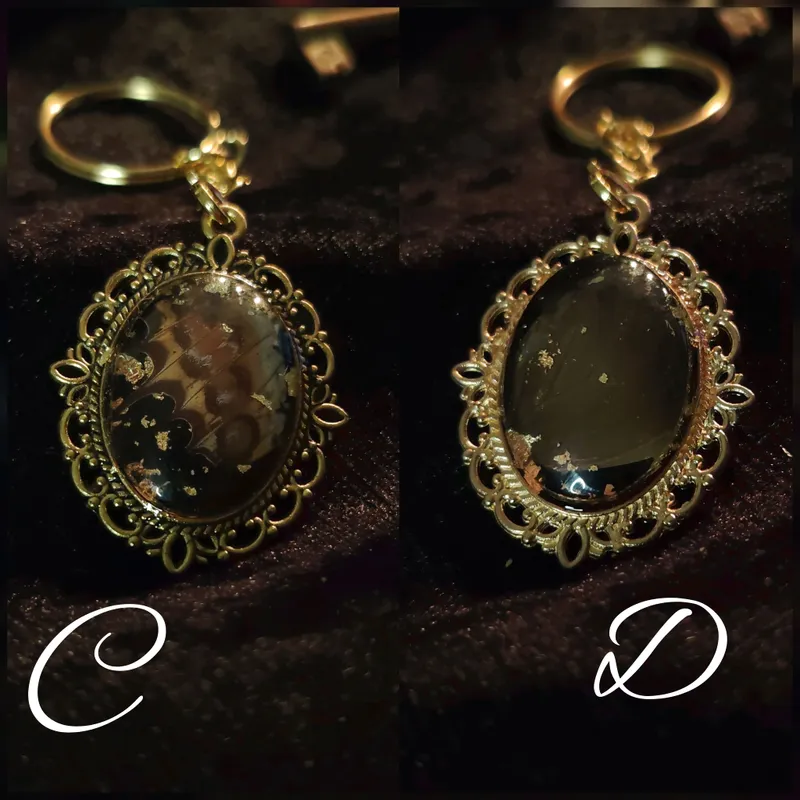 Porte-clef divers, accessoire gothique fait main (3)