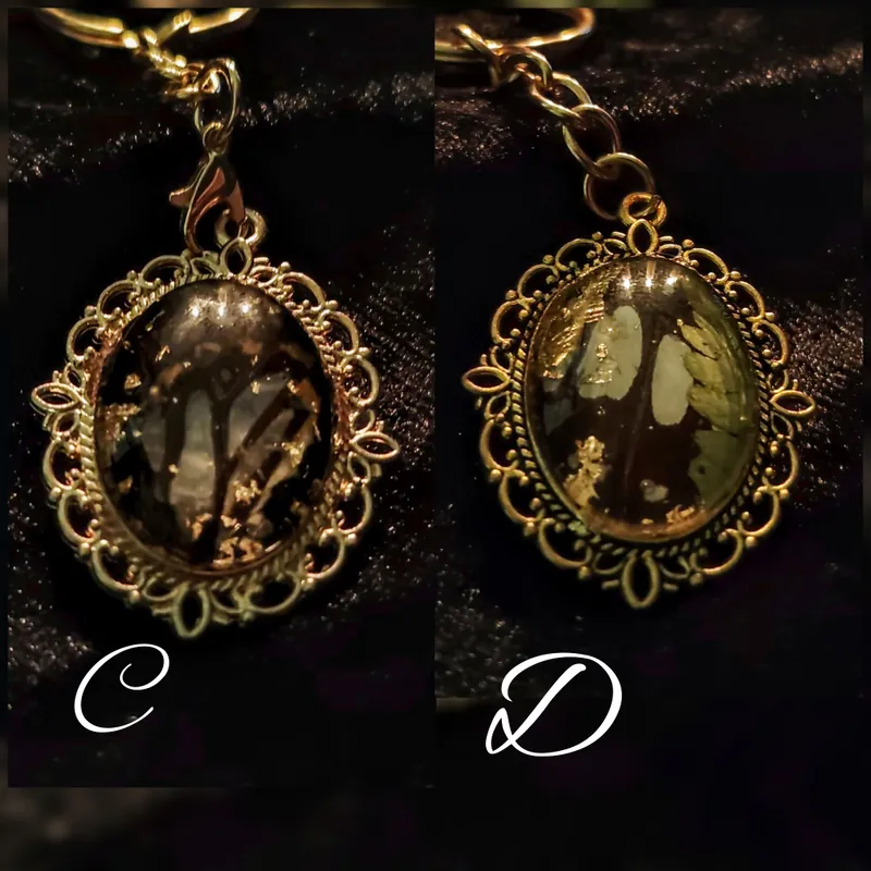 Porte-clef Graphium Doson, accessoire gothique fait main (3)