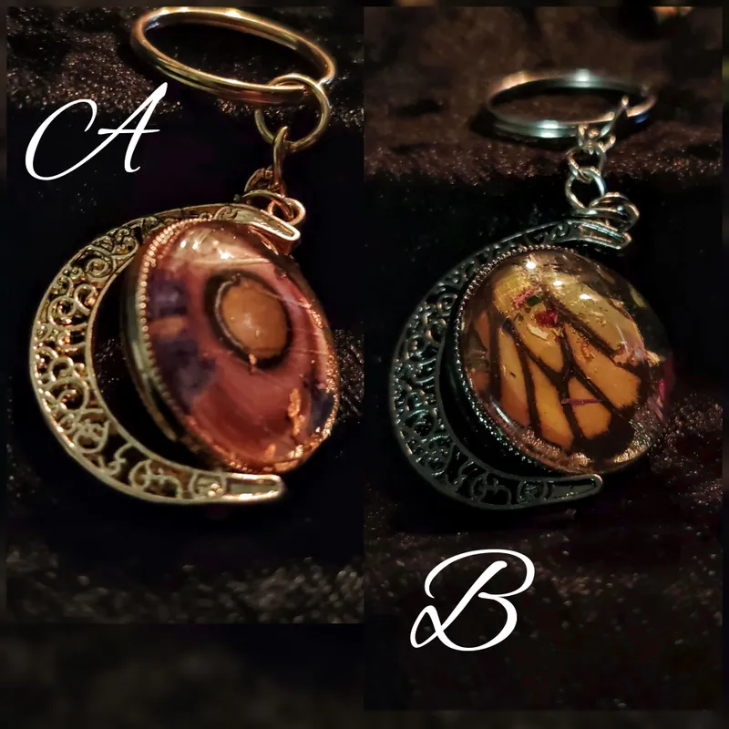 Porte clefs personnalisés, accessoire gothique fait main (2)