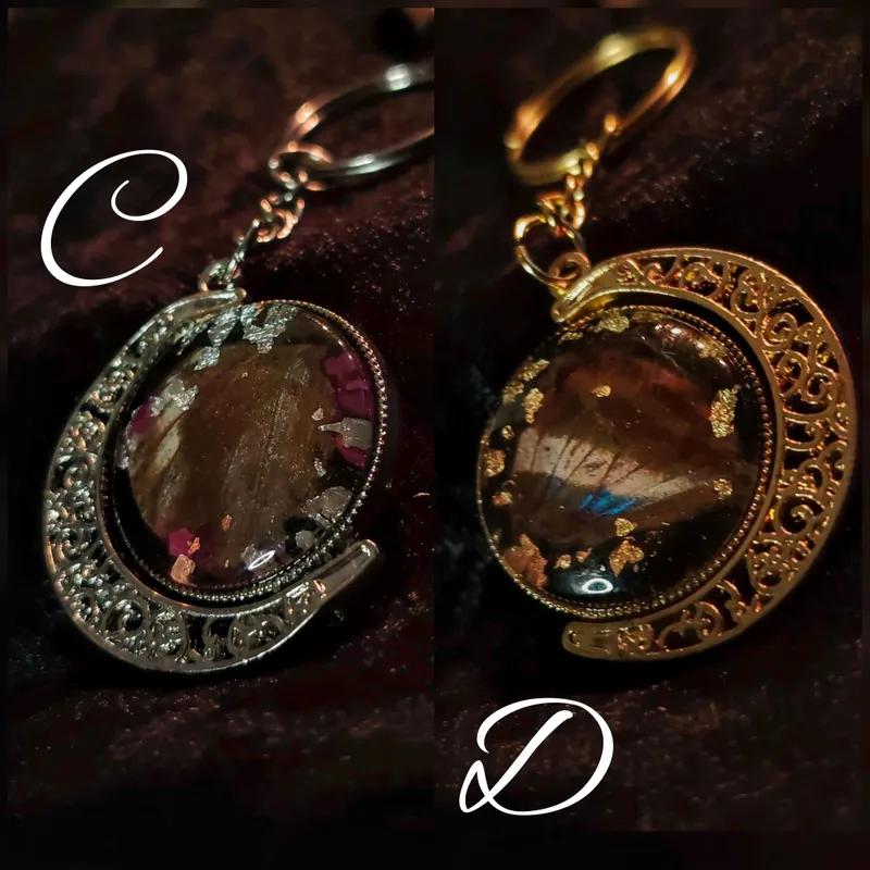Porte clefs personnalisés, accessoire gothique fait main (3)