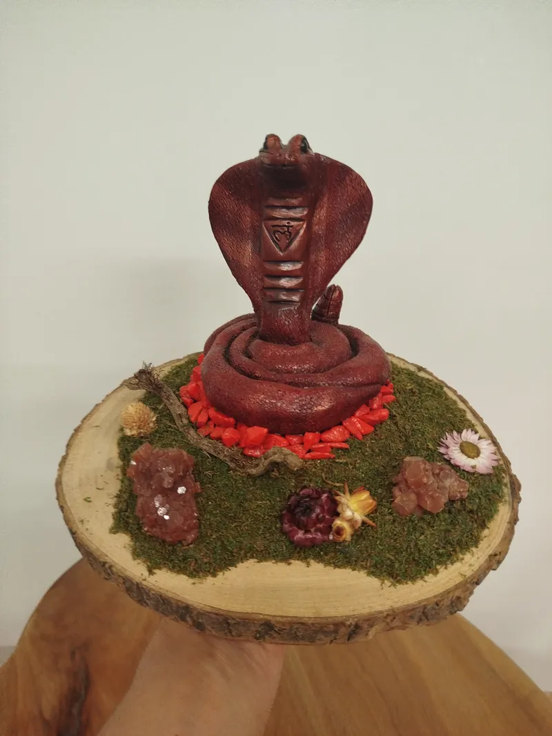 Cobra à sonnette Muladhara, original gothic art (3)