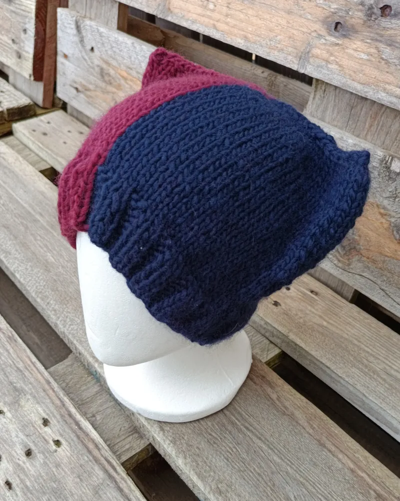 Bonnet inspiré de Harley Quinn, handmade gothic clothing (2)