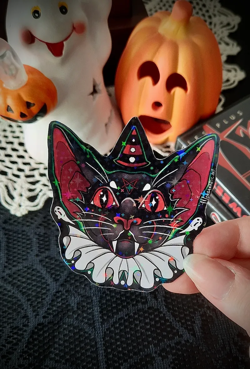 Set de stickers – Halloween Spirit, art gothique original (3)